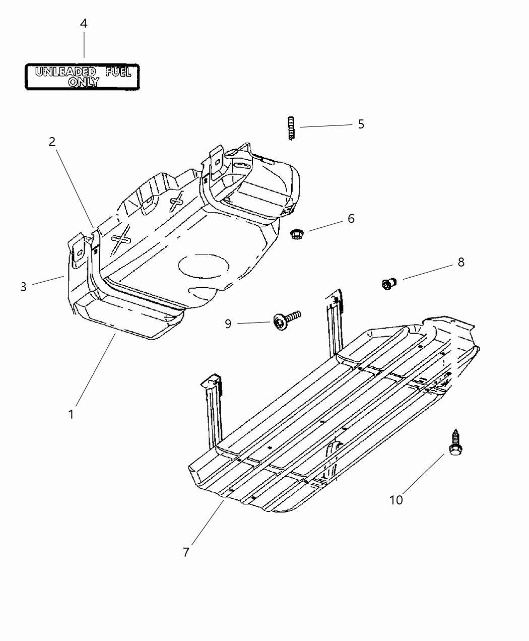 Mopar 52102167 Shield Fuel Tank