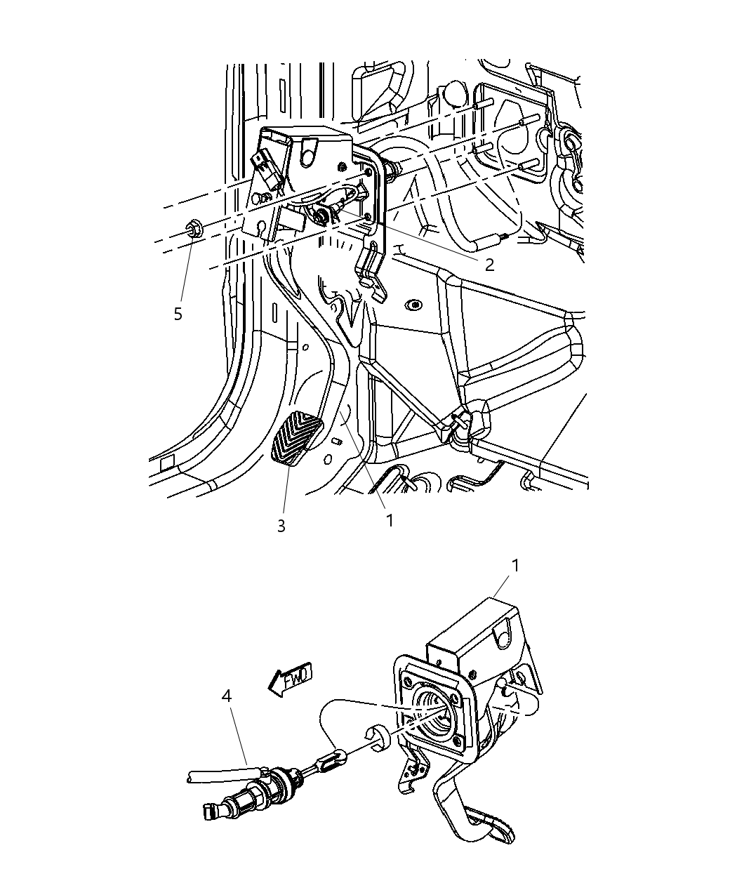 Mopar 5273424AF Pedal Clutch