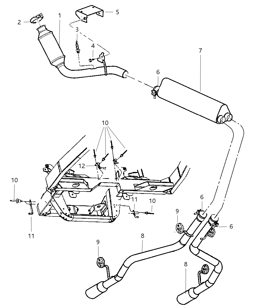 Mopar E0036364 Clamp Exhaust Manifold