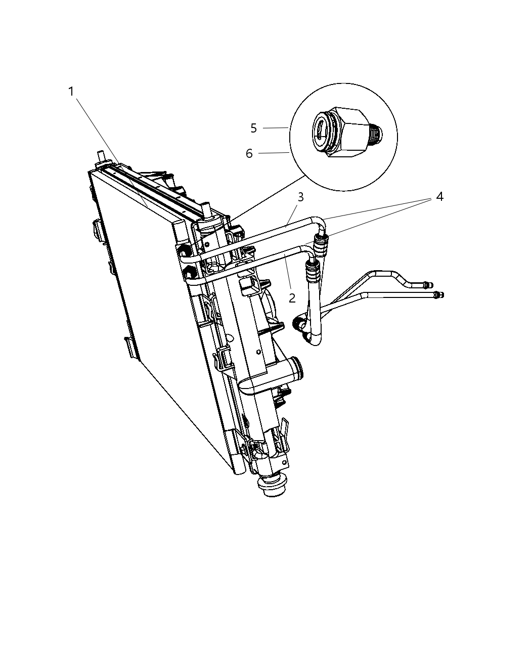 Mopar 5058465AB Line Transmission Oil Return