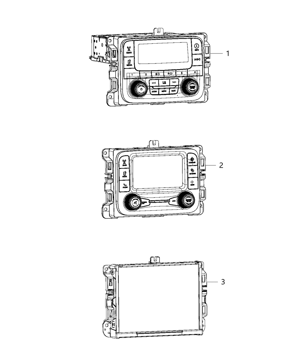 Mopar 68238619AD Radio Multi Media