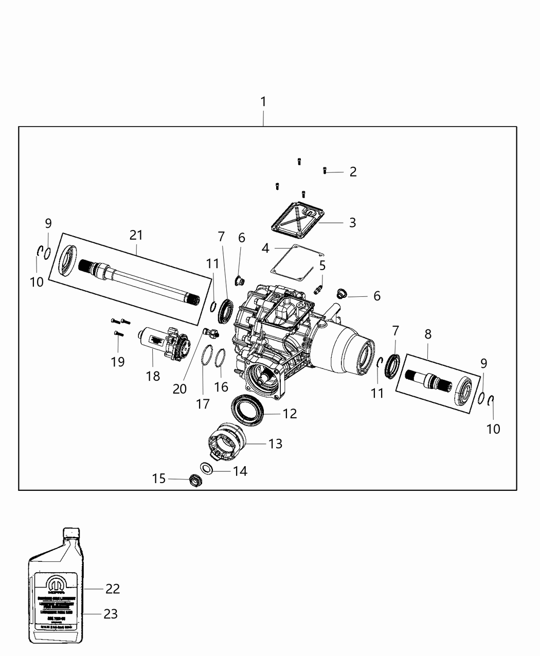 Mopar 5106270AE Differential Rear Axle