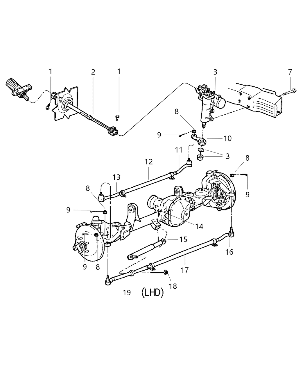 Mopar 5014667AA Seal Kit Steering Gear Housing: Housing Assembly