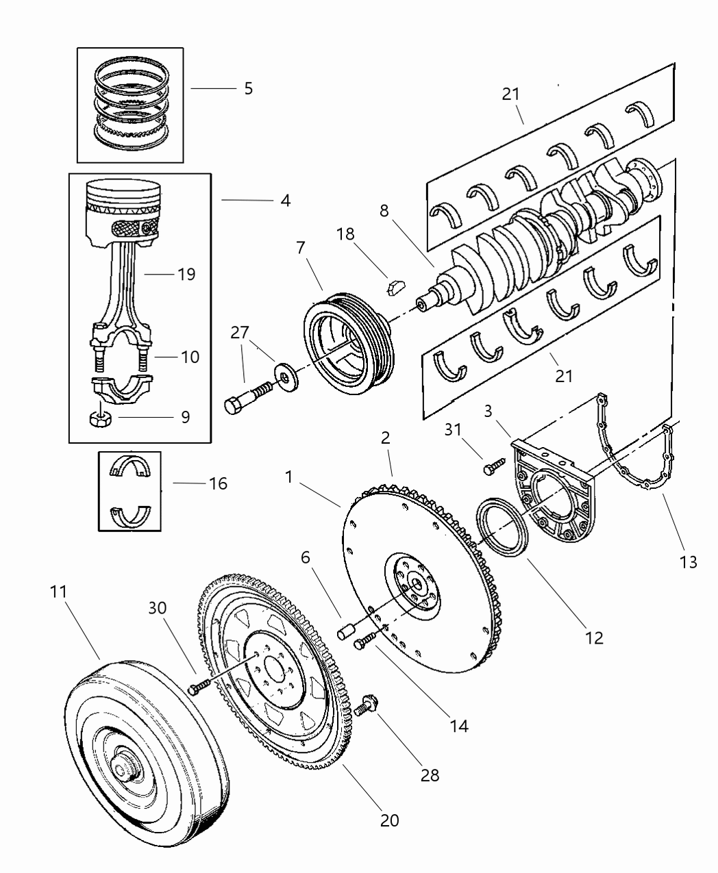 Mopar 4741493 Bearings