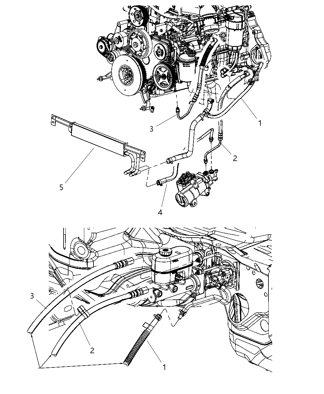 Mopar 52855634AF Hose Power Steering Pressure