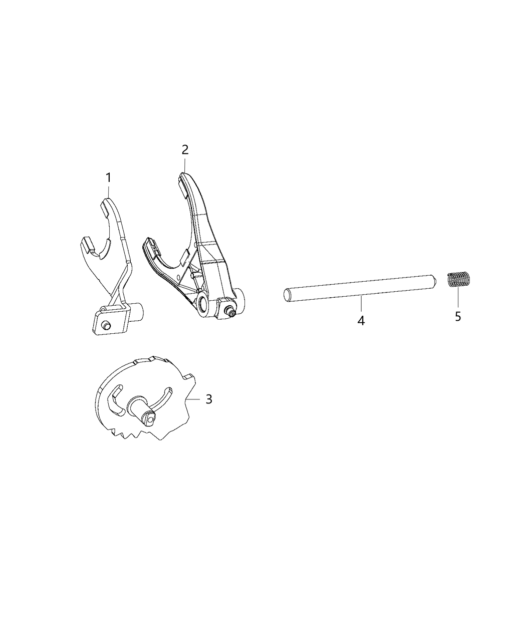 Mopar 68385086AB Fork Transfer Case Mode Shift
