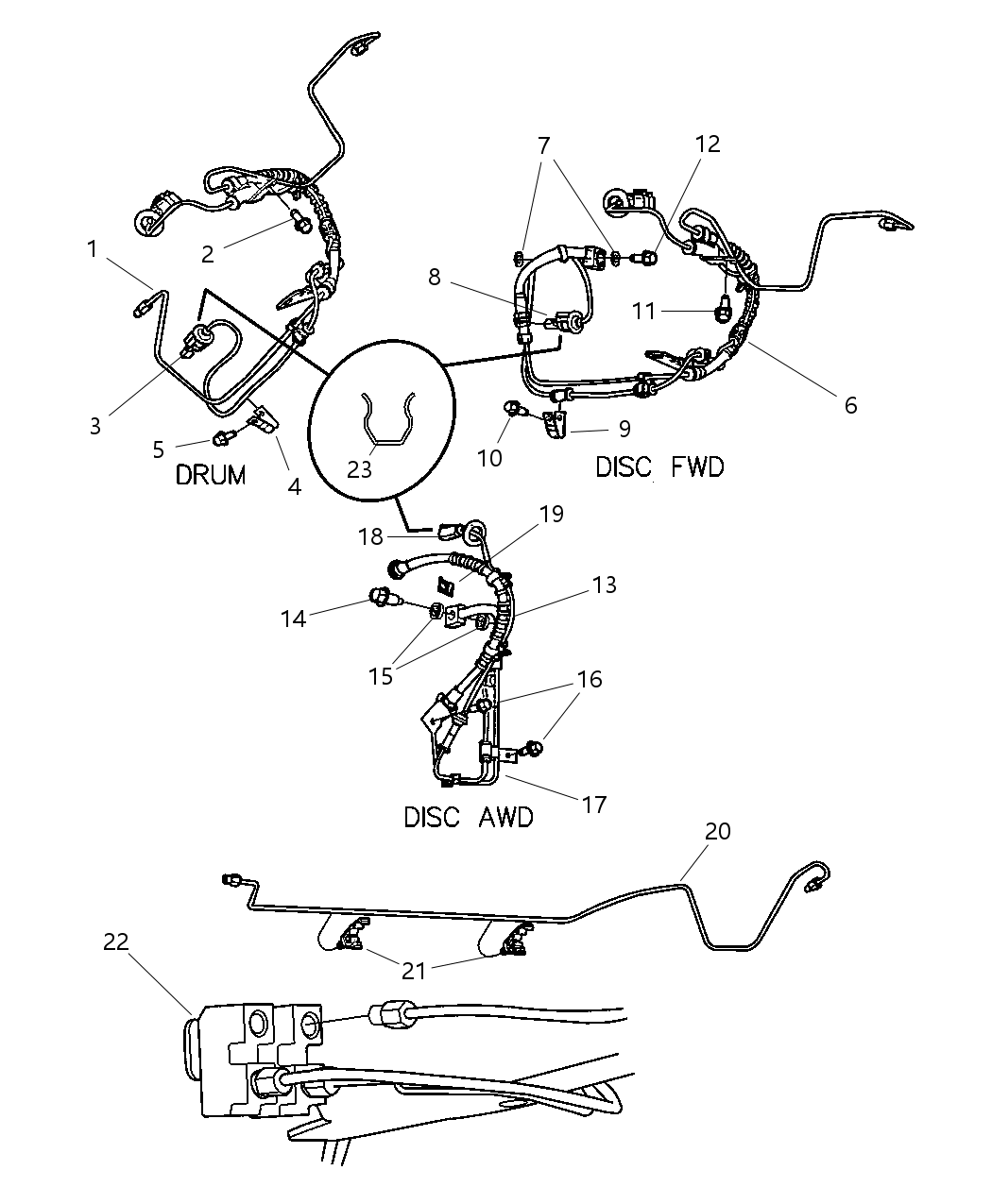 Mopar 4683793AB Hose Brake
