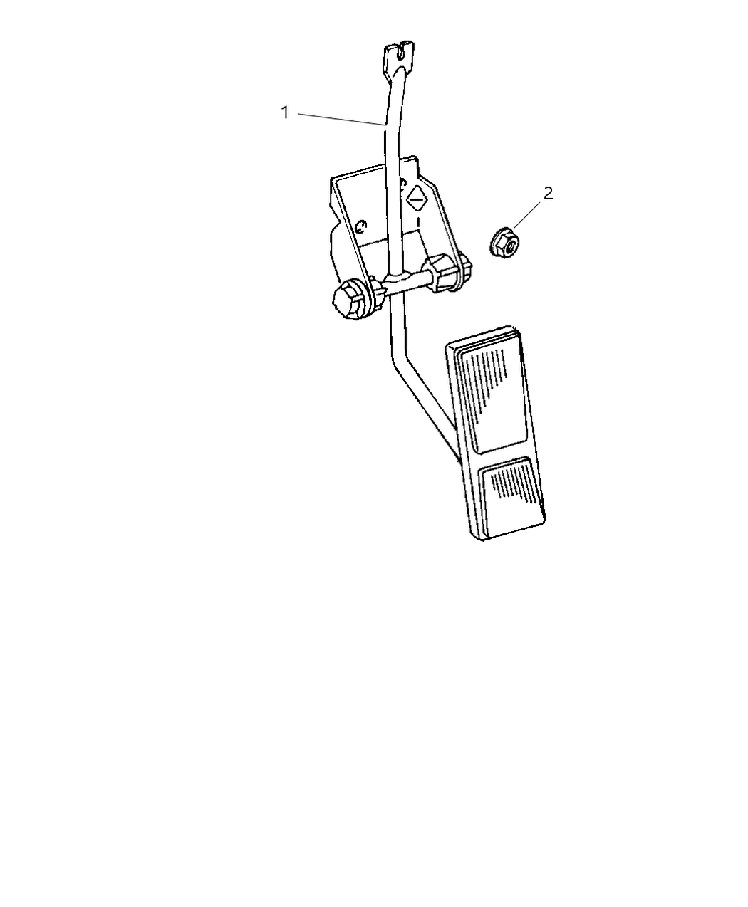 Mopar 55366969AA Clip Accelerator Cable