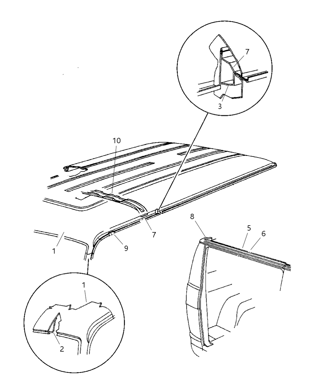 Mopar 55347444AB Rail Clip