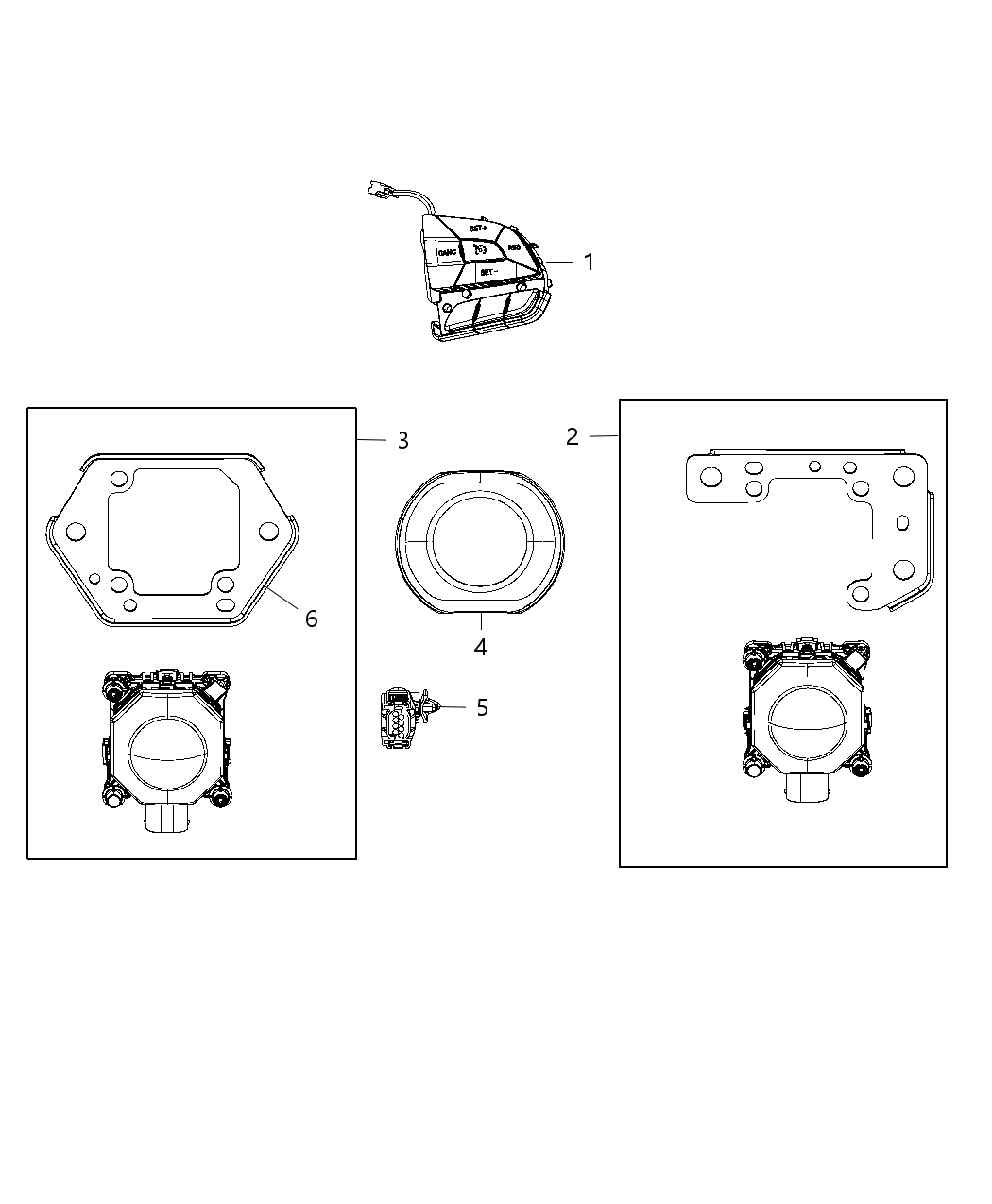 Mopar 68456215AC Sensor Adaptive Speed Control Module Assembly