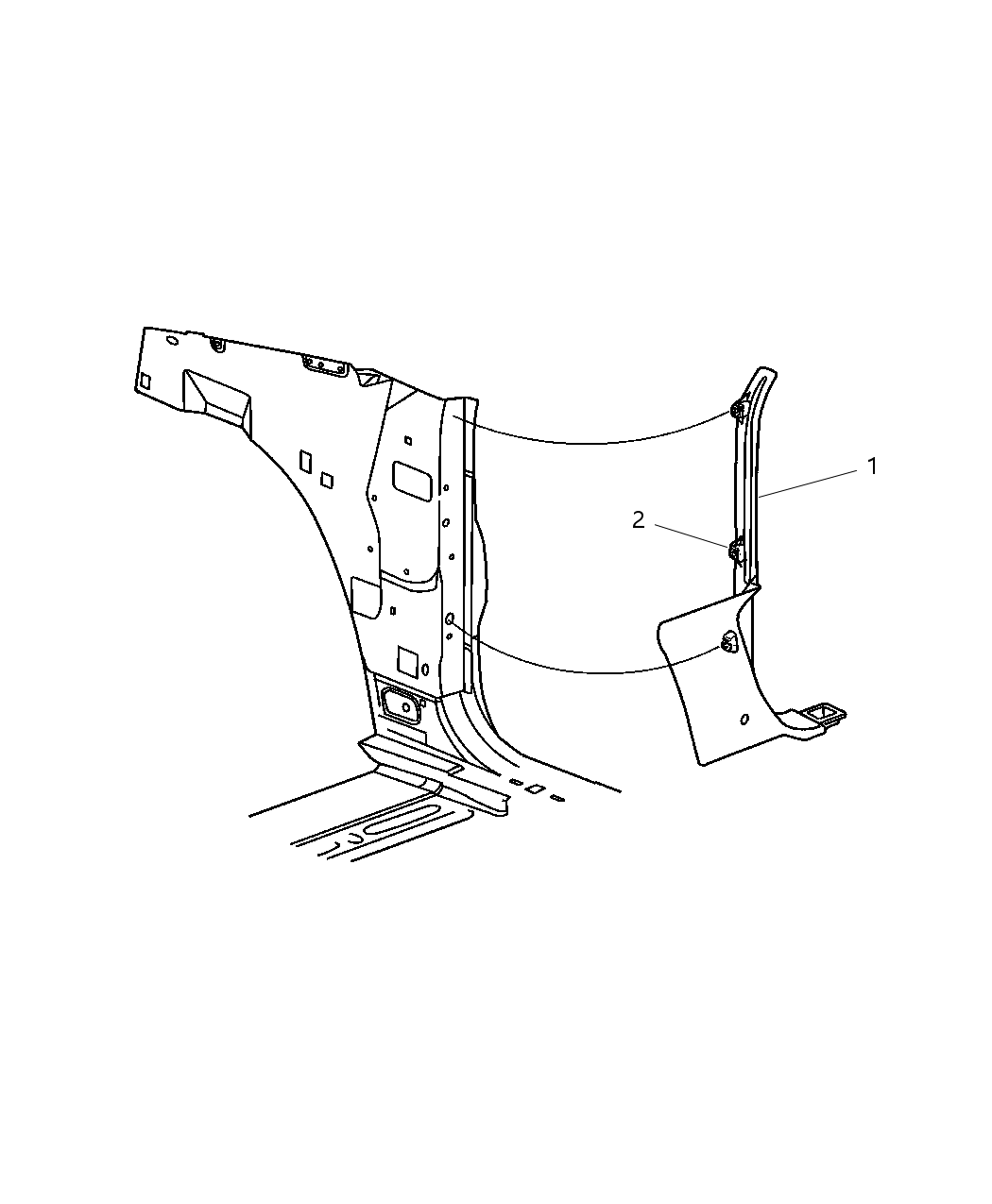 Mopar TW39TL2AC Panel Cowl