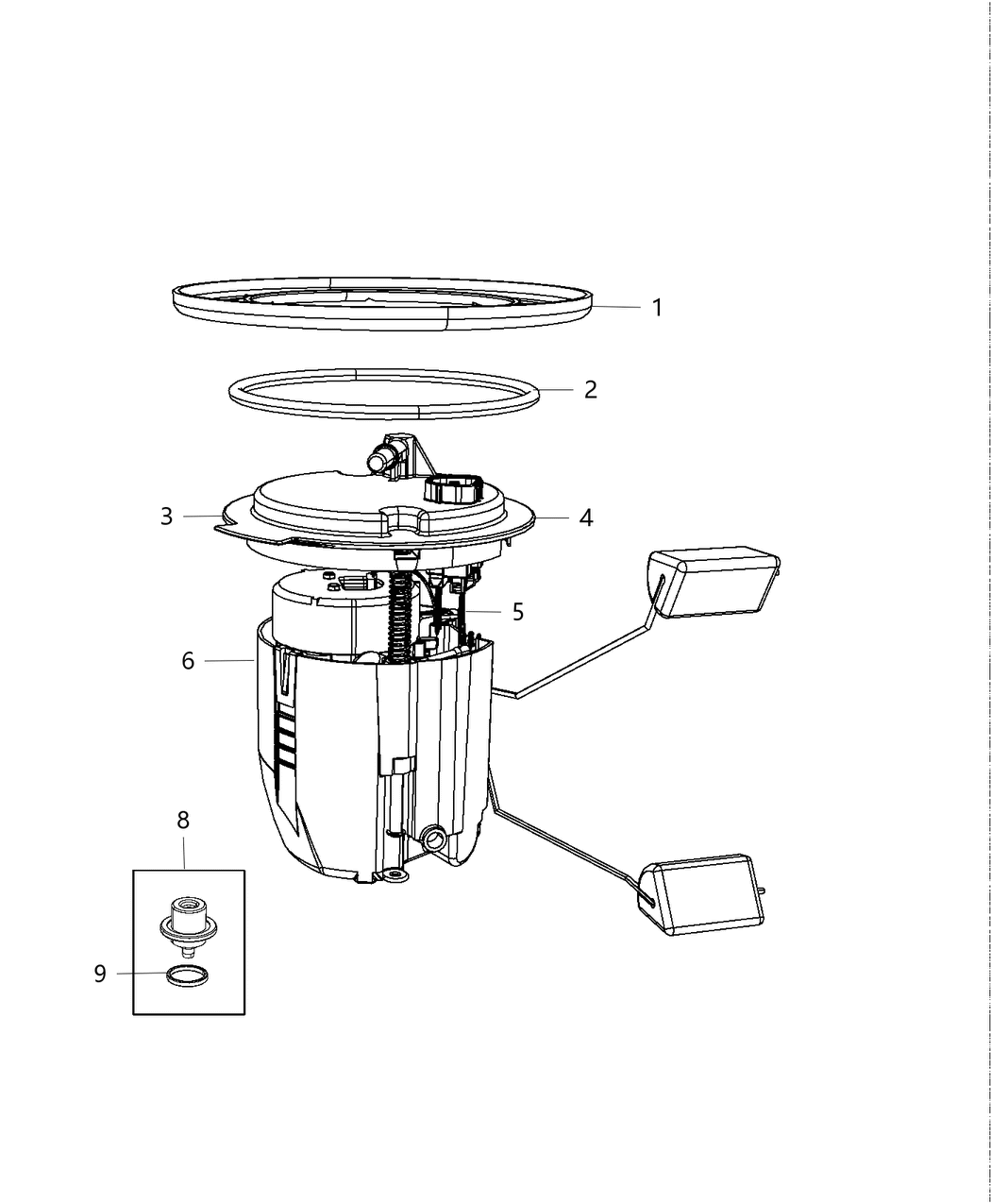 Mopar 68021931AA Module Kit Auxiliary Fuel Pump