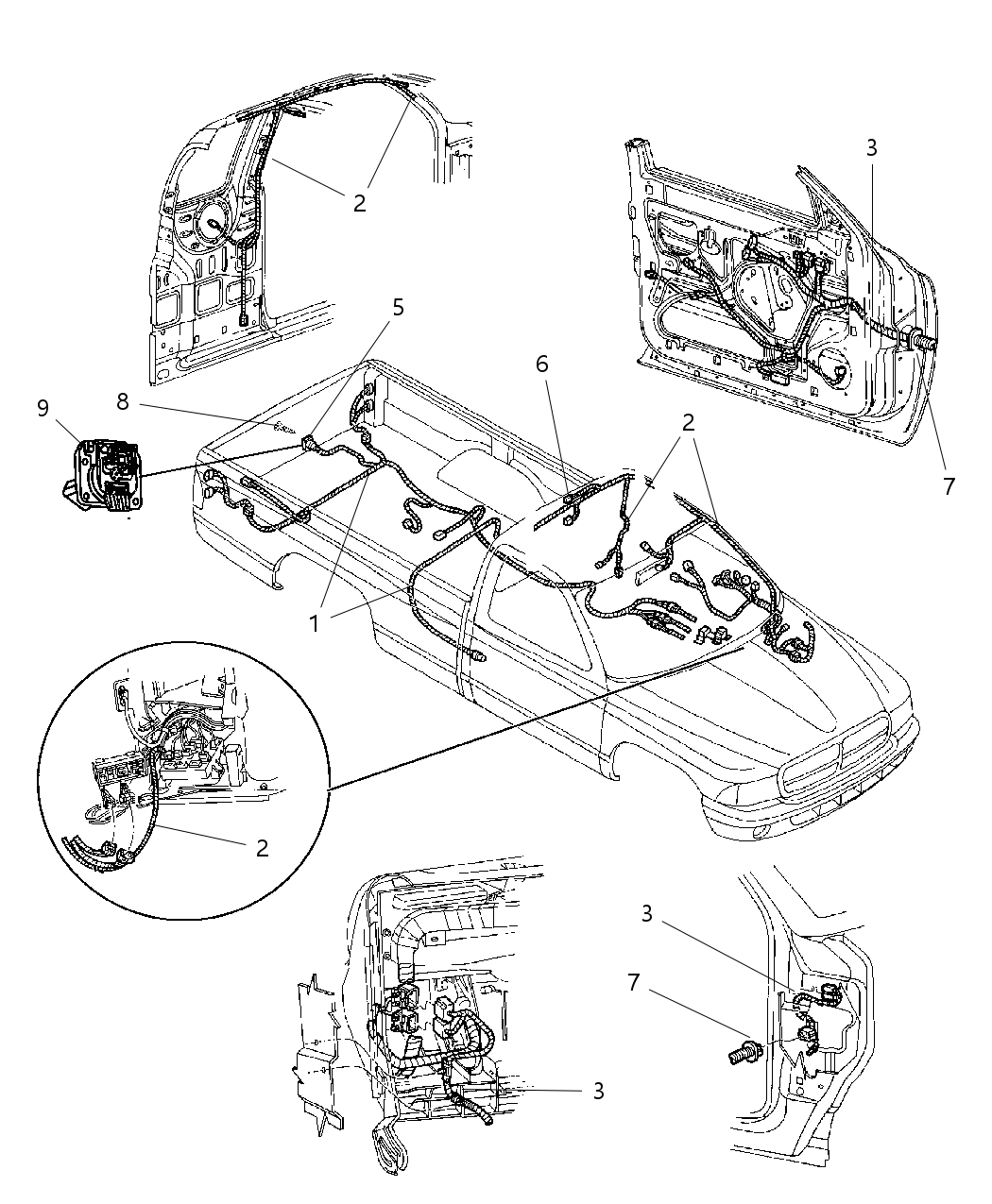 Mopar 56021598AB Wiring License Lamp