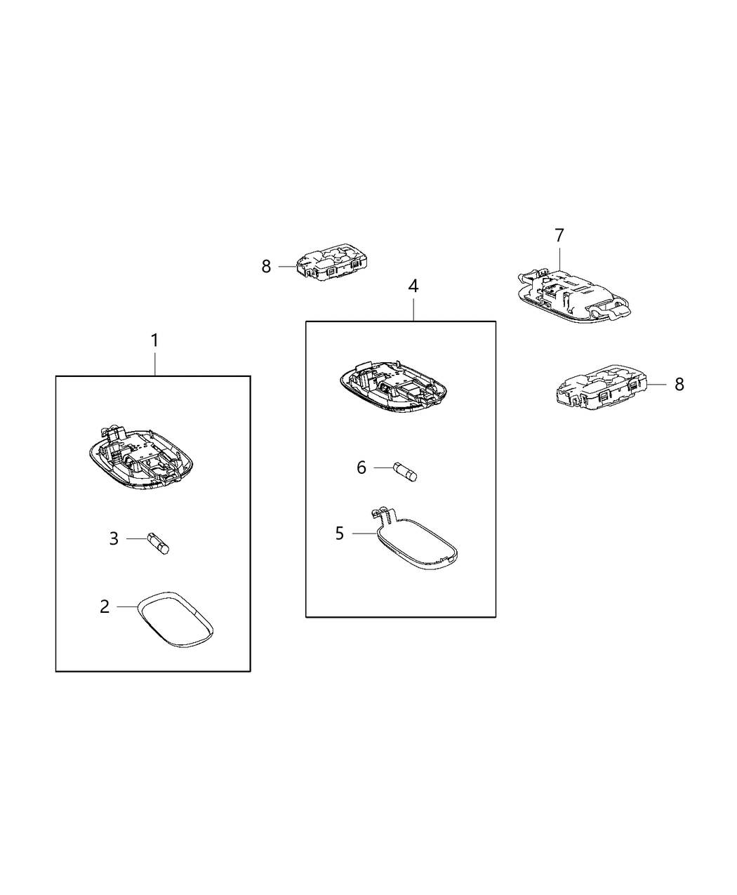 Mopar 55057421AC Lamp Courtesy