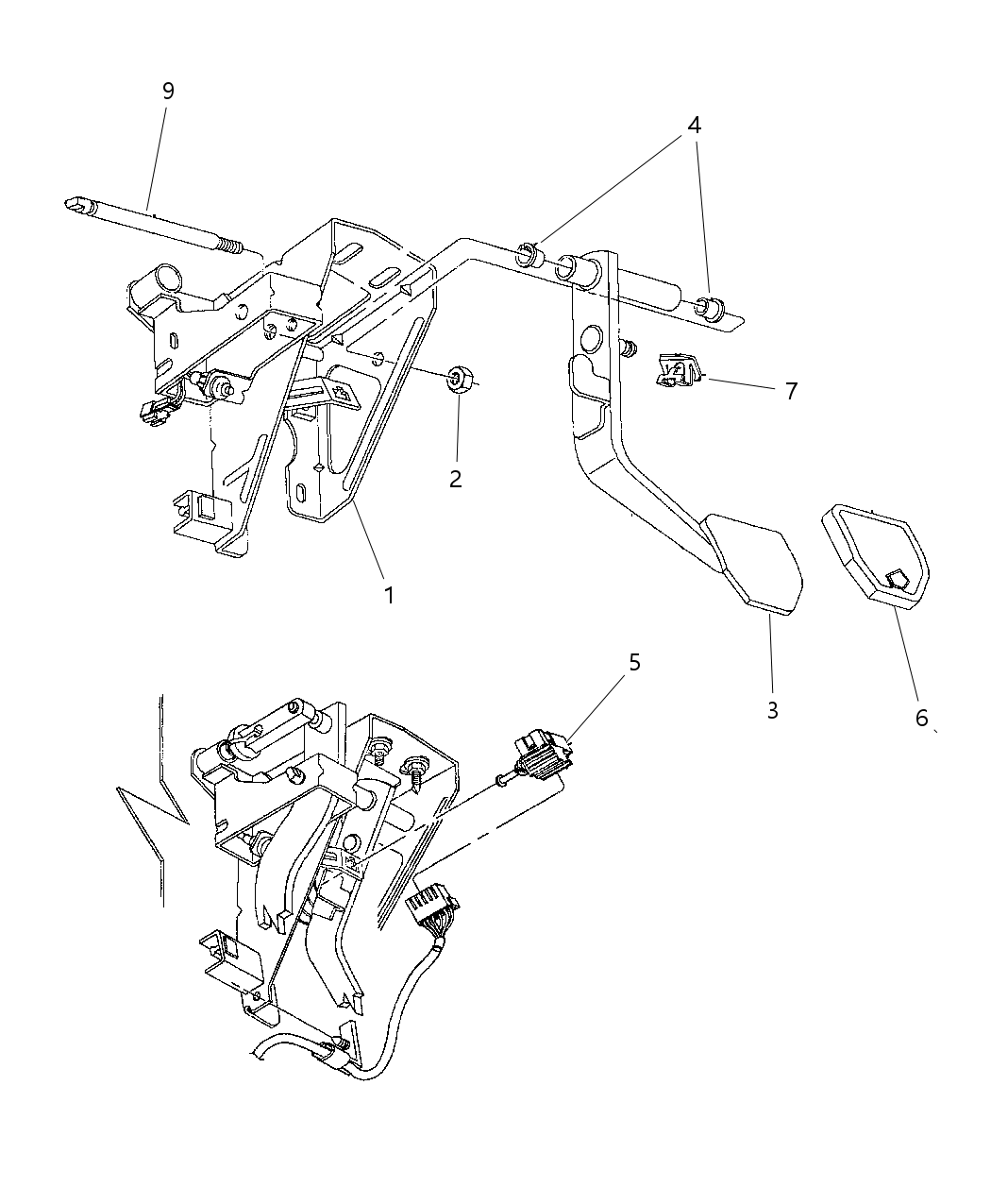 Mopar 4509607 Pad, Brake Pedal W/Manual Transmission
