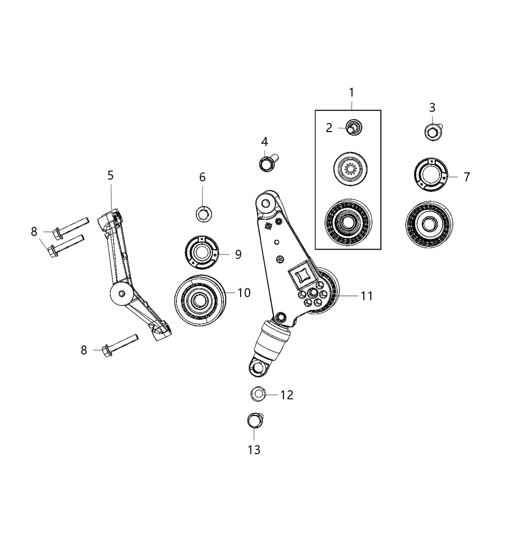 Mopar 6511996AA Bolt Hexagon Flange Head M10X1.50X95.00