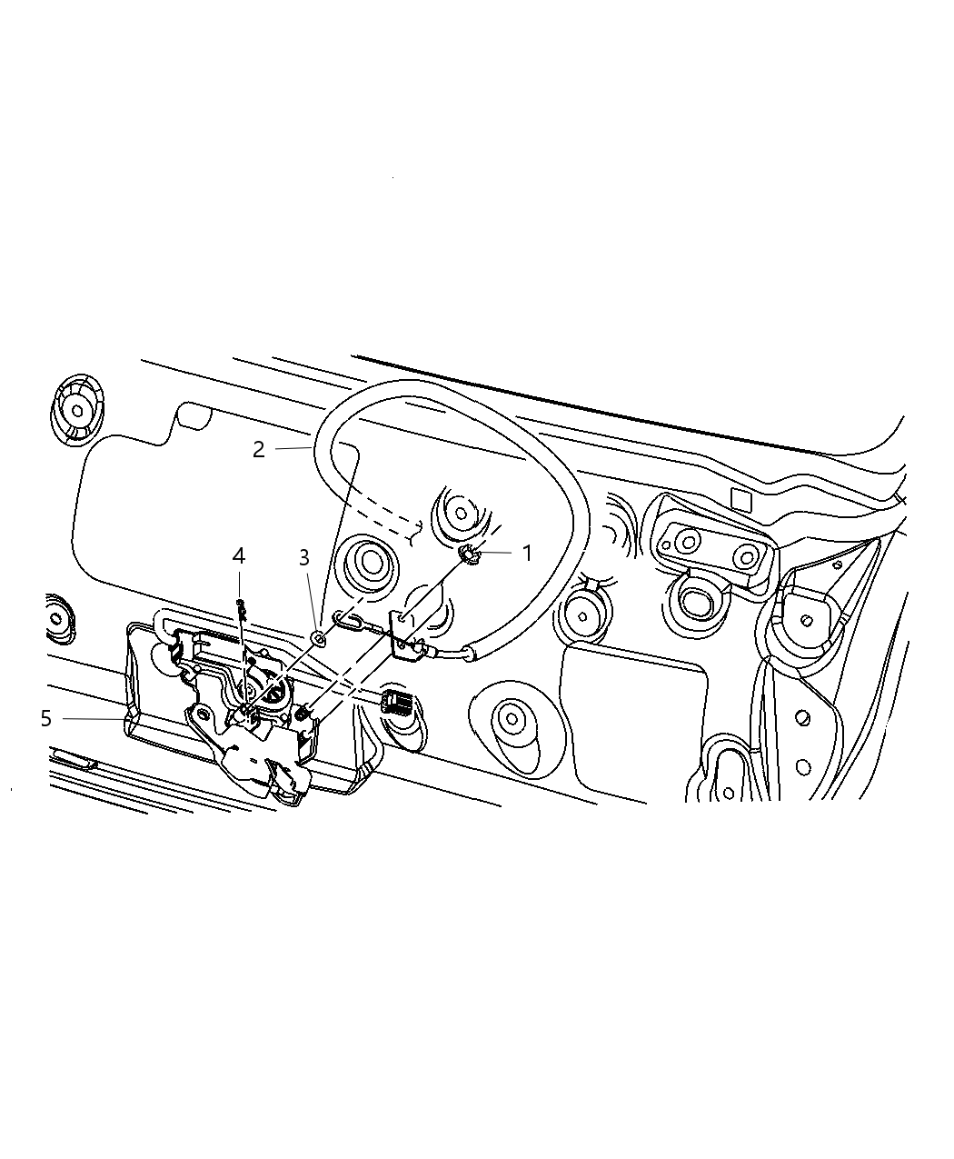 Mopar 4575754AB Cable Assembly Latch Release