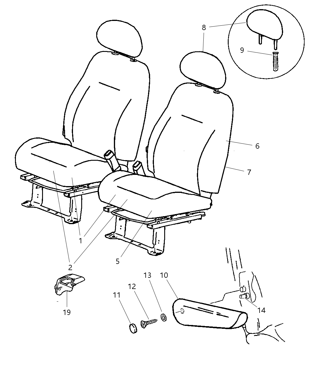 Mopar 5114095AA Pad Heater Cushion