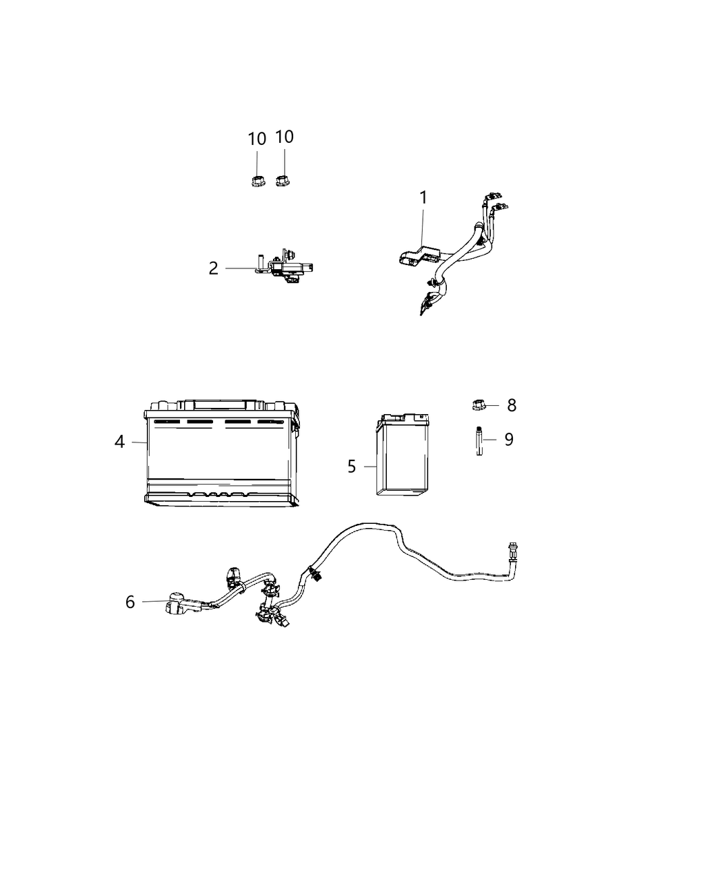 Mopar 68410680AB Wiring Battery Storage Battery