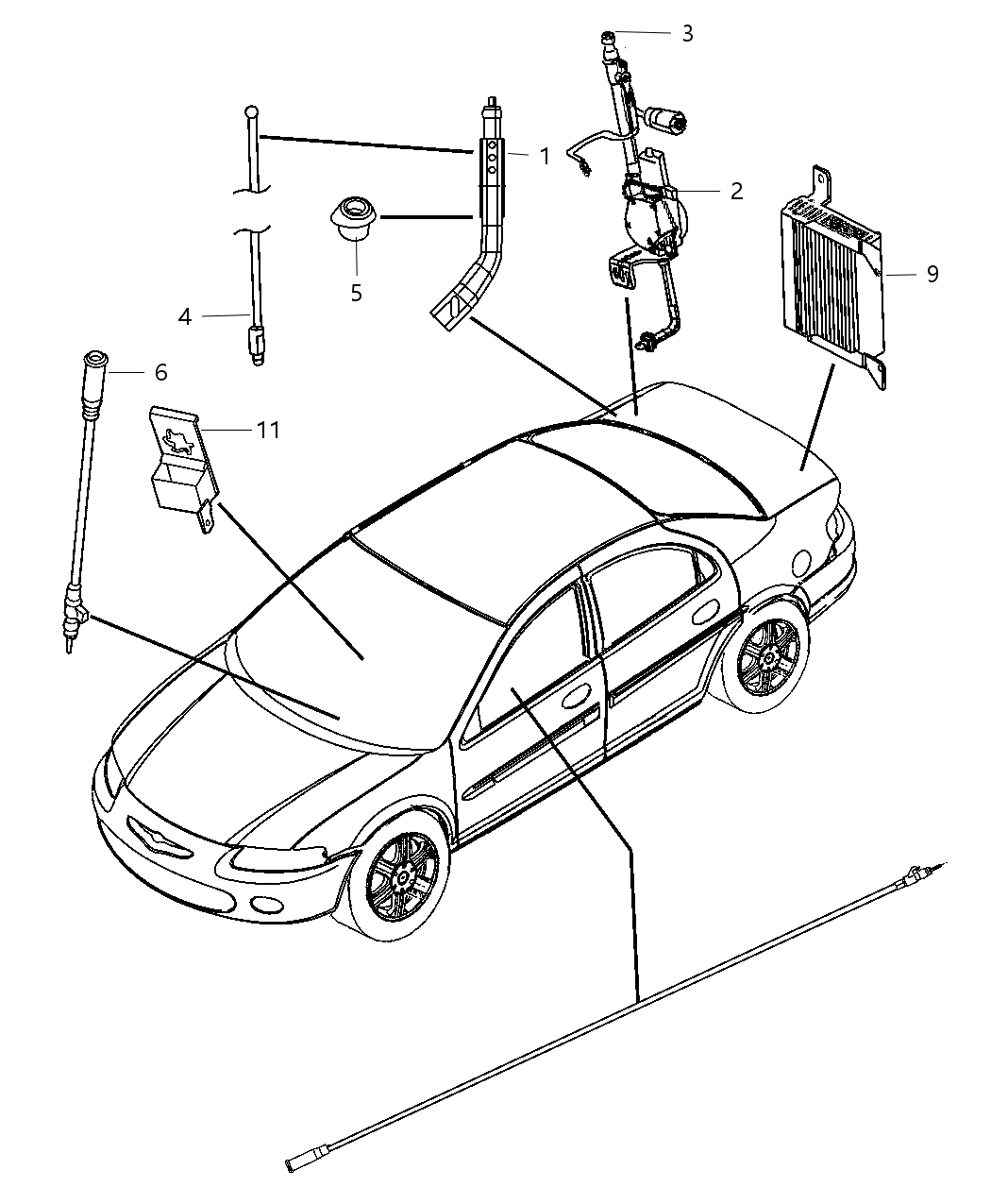 Mopar 5081048AB Antenna GPS