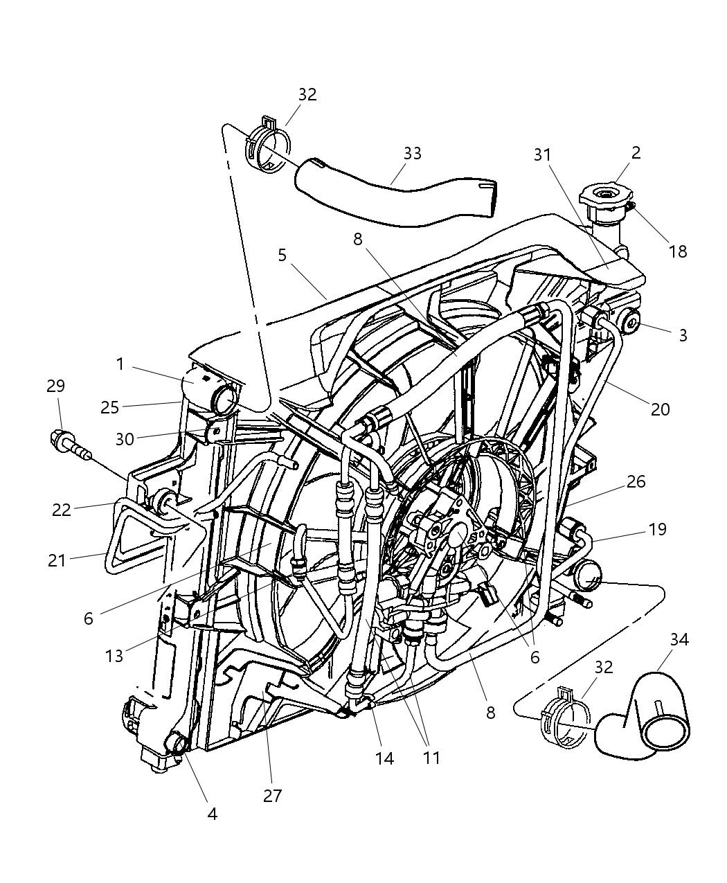 Mopar 52079948AB Cooler Power Steering