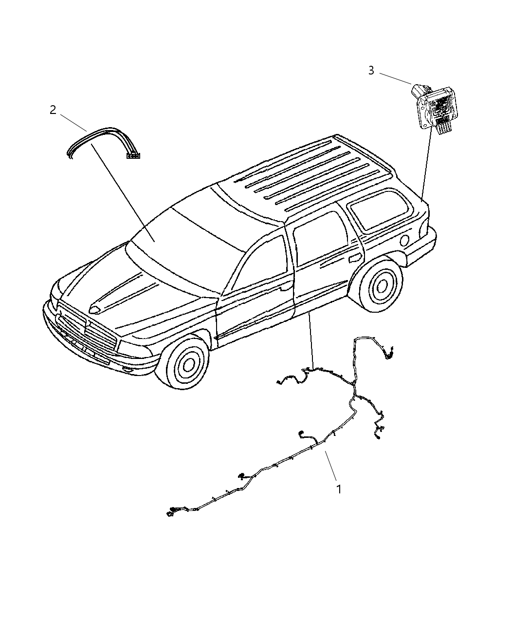 Mopar 68023637AA Wiring Chassis