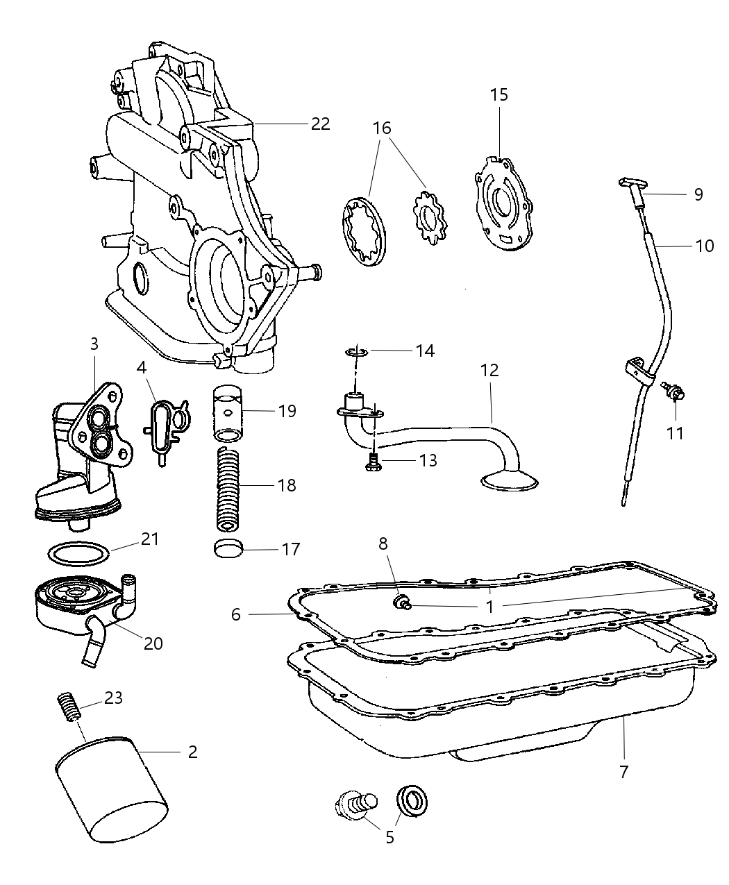 Mopar 4648969AB Oil Pump Cover