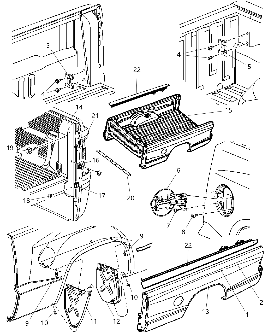 Mopar 55362806AA Panel Box Side Inner