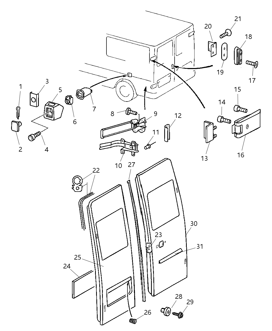 Mopar 5125189AA Bracket License Plate