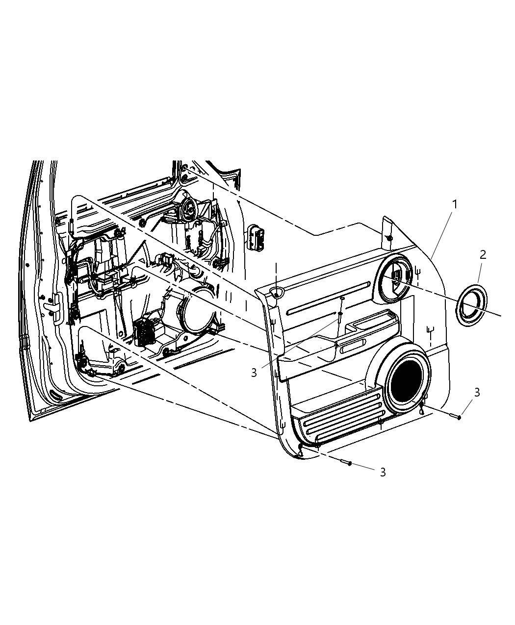 Mopar 5KF451K7AF Panel Front Door Trim