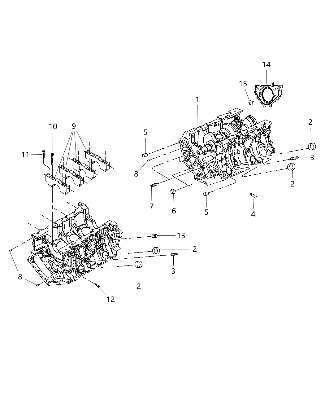 Mopar RCR10553 Engine Short Block