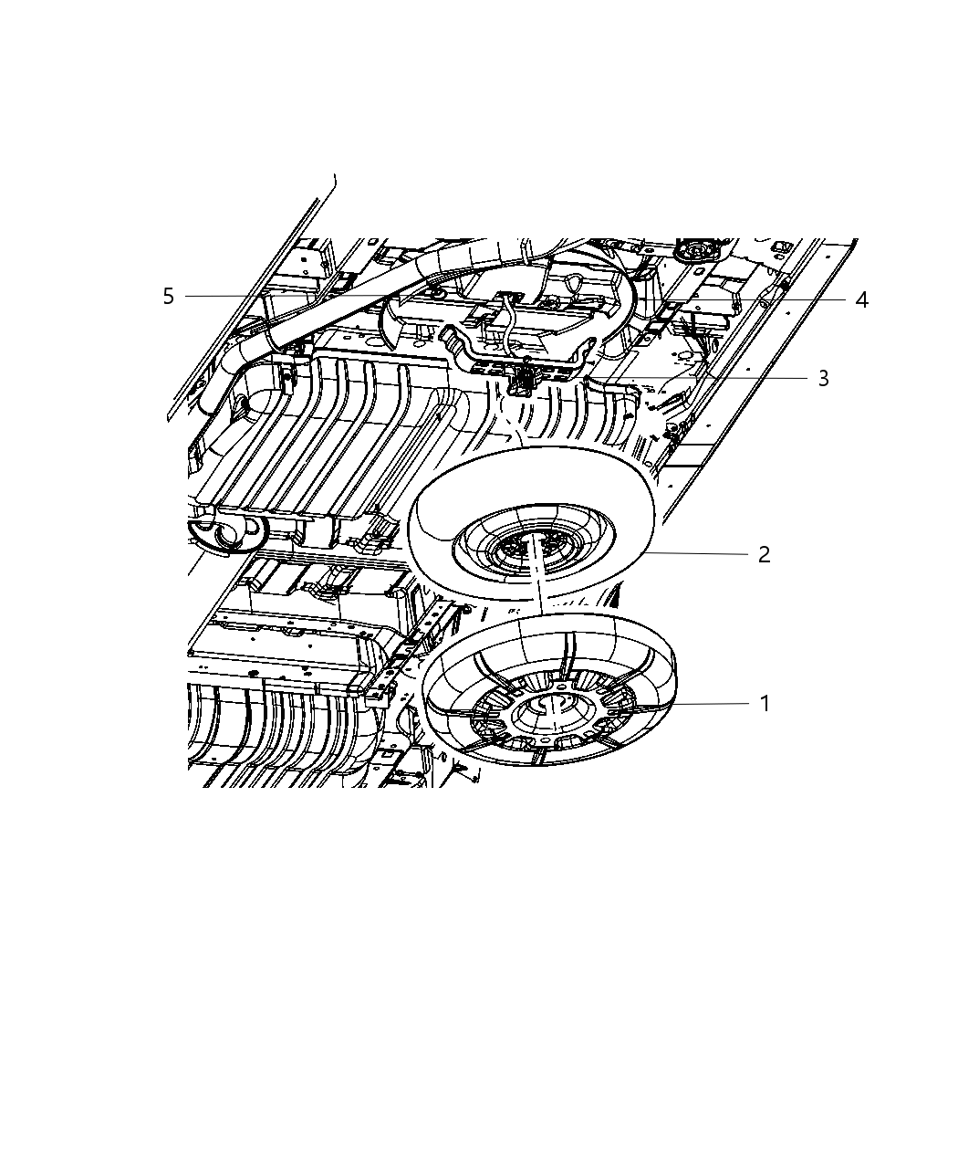 Mopar 5109667AA Winch Spare Tire Carrier