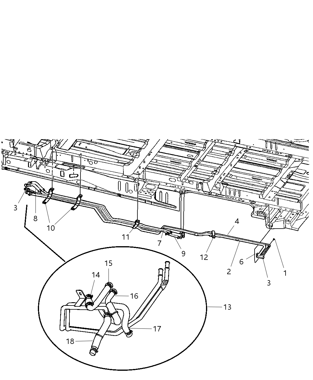 Mopar 5066521AA Bracket Auxiliary A/C And Heater Line