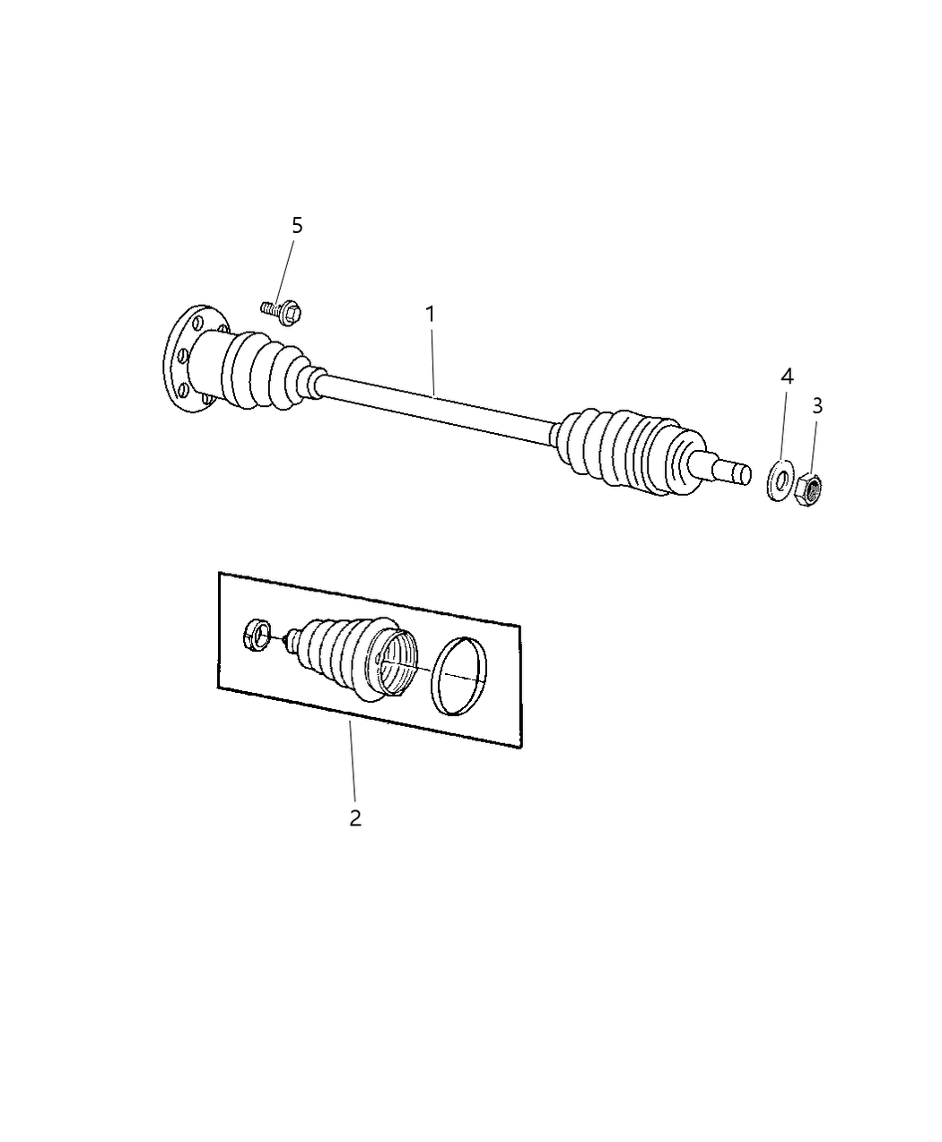 Mopar R2826559 Boot Kit Half Shaft