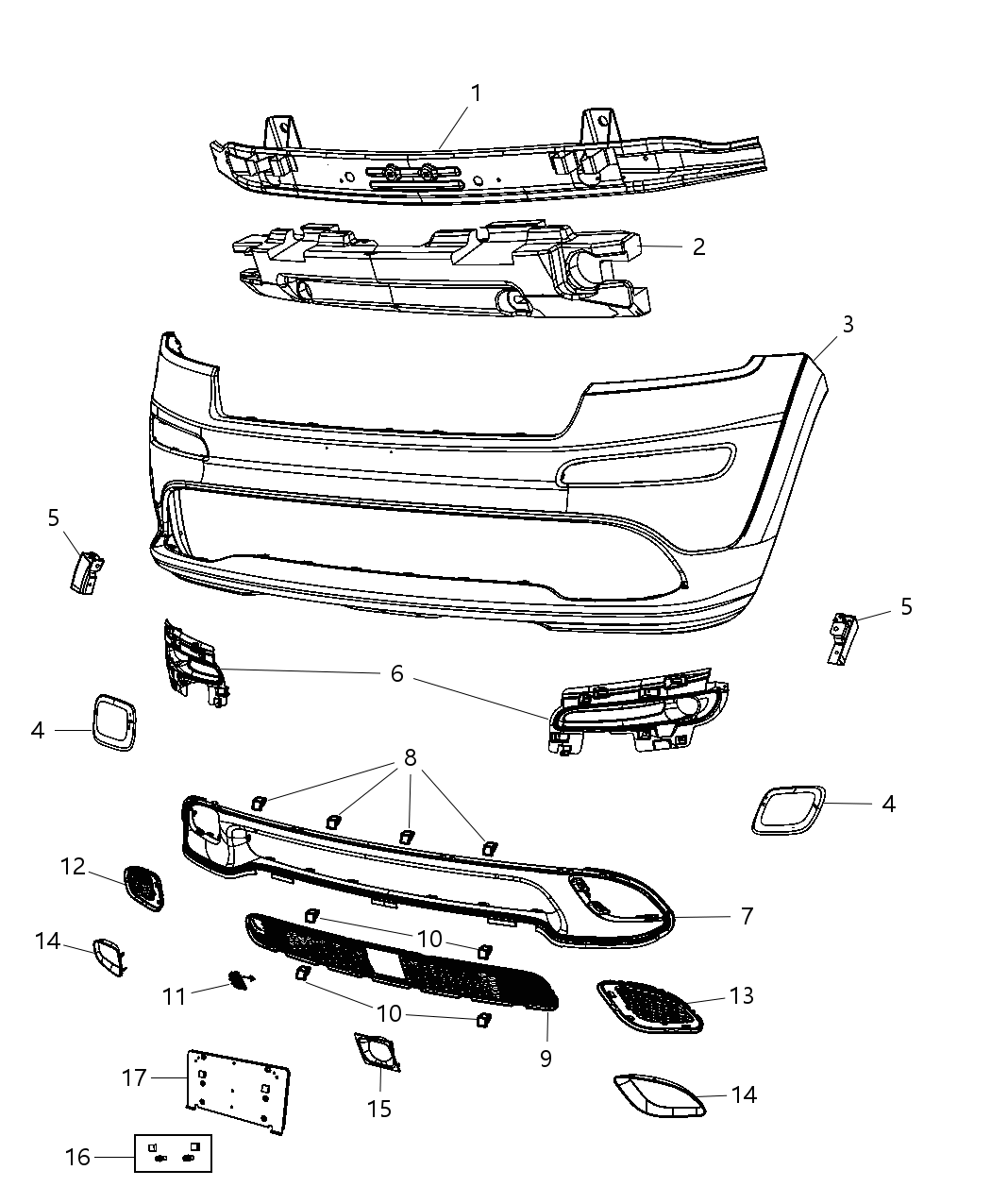 Mopar 5291889AC Tow Eye Cap Retainer