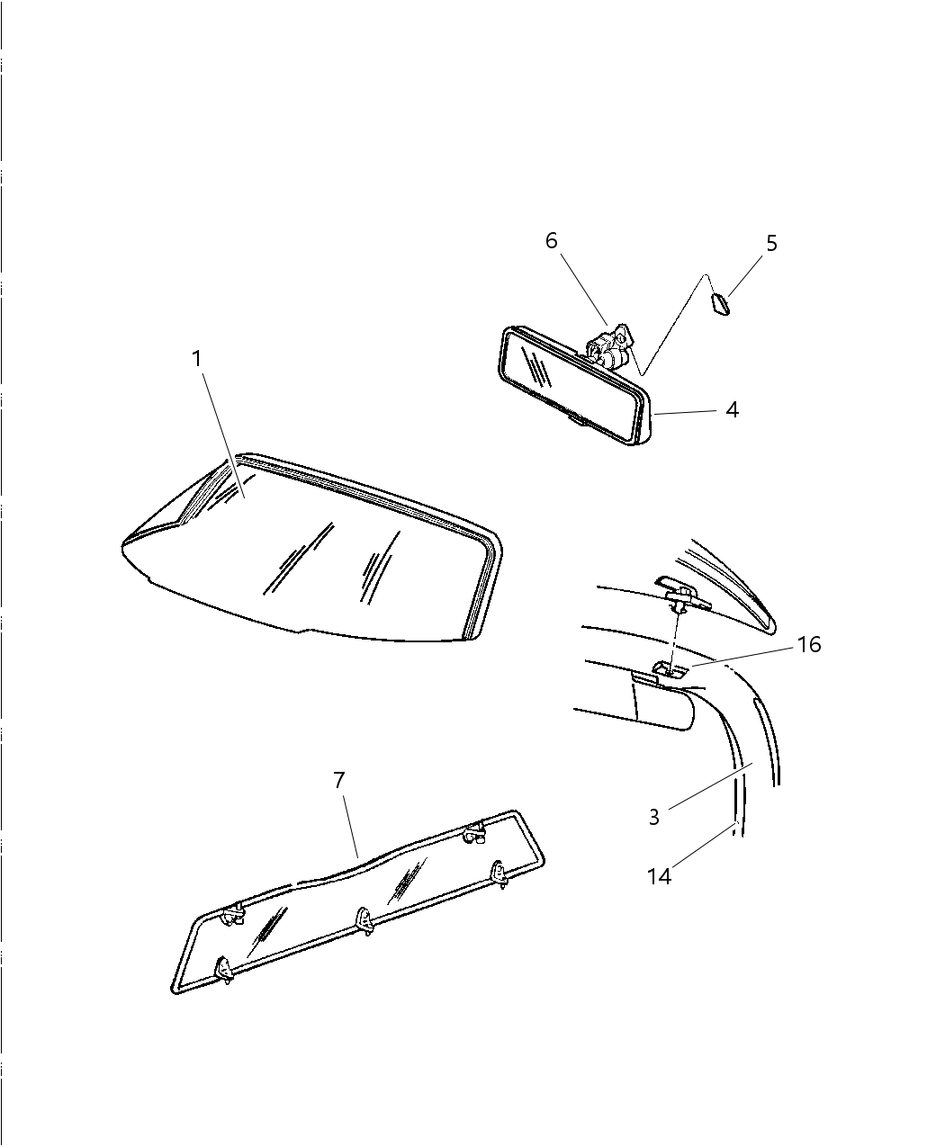 Mopar 4848307 Retainer A Pillar Trim