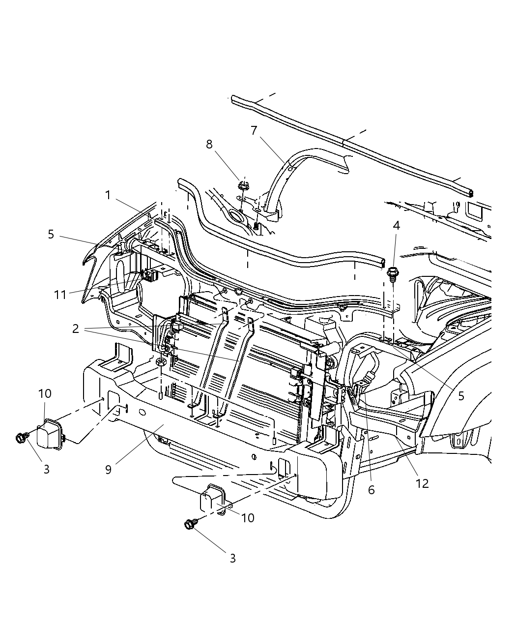 Mopar 68019040AA Bracket Headlamp