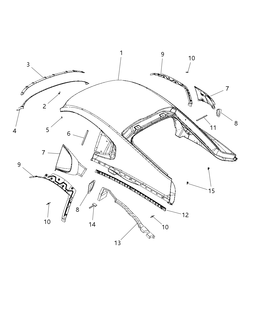 Mopar 5039061AB Seal Header Foam
