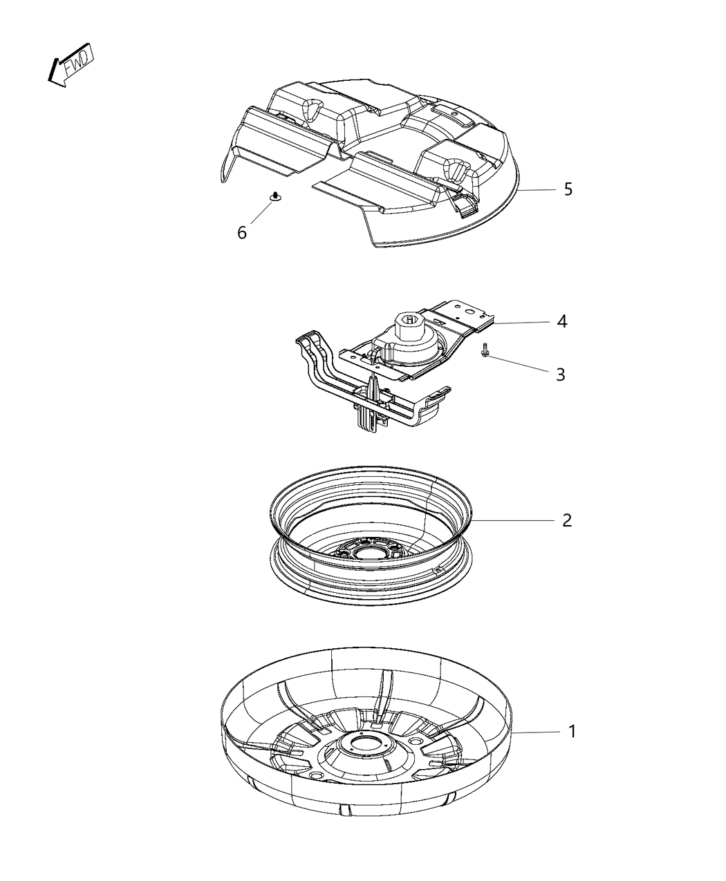 Mopar 5109667AF Winch Spare Tire Carrier
