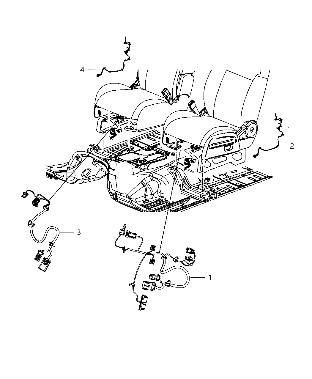 Mopar 68088157AA Wiring Power Seat