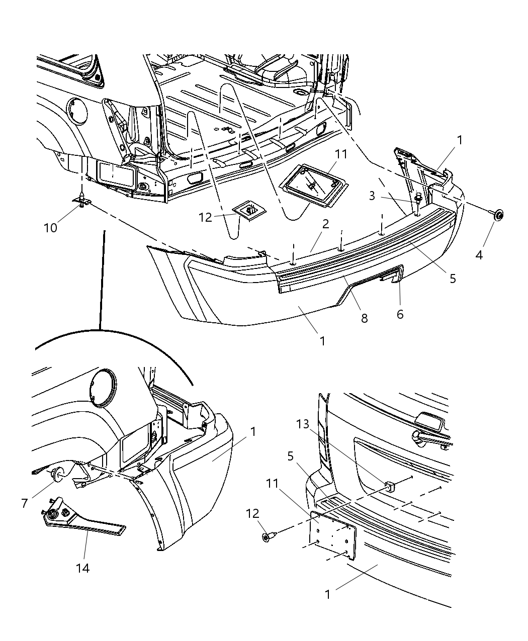 Mopar 5159059AA Absorber Rear Energy