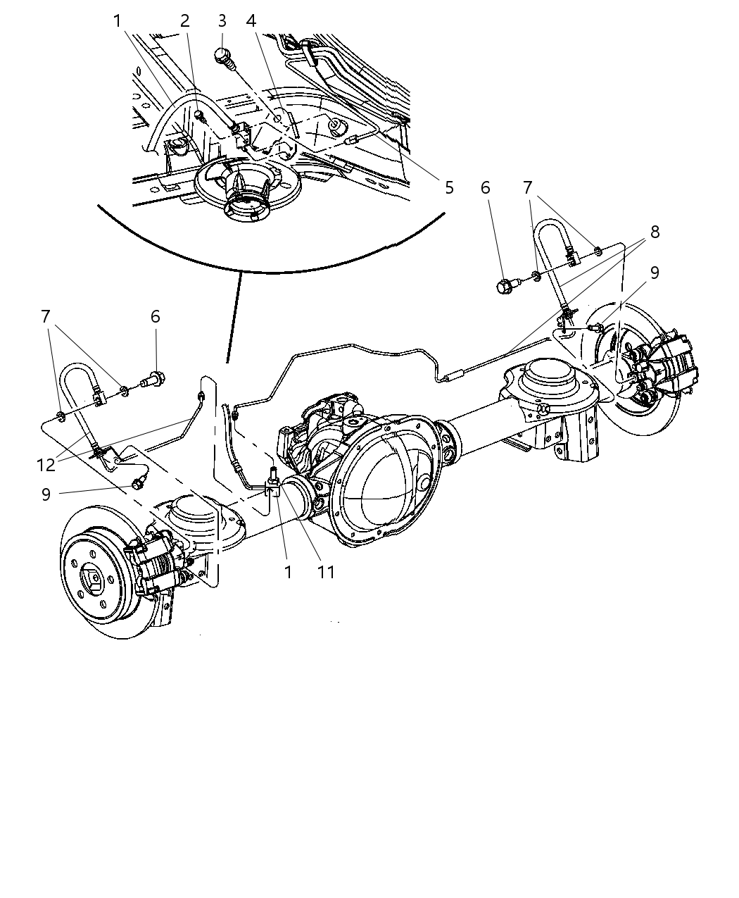 Mopar 52129255AC Bundle Fuel And Brake Tube