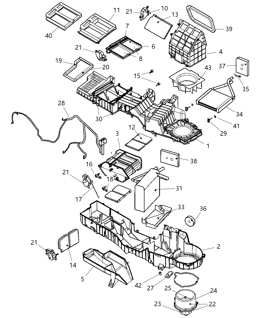 Mopar 55055945AB Baffle Air Intake
