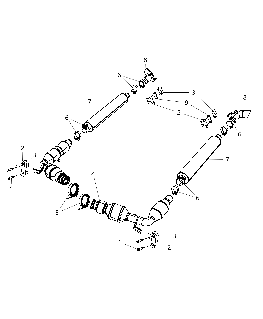 Mopar 5264998AG Pipe And Converter Exhaust