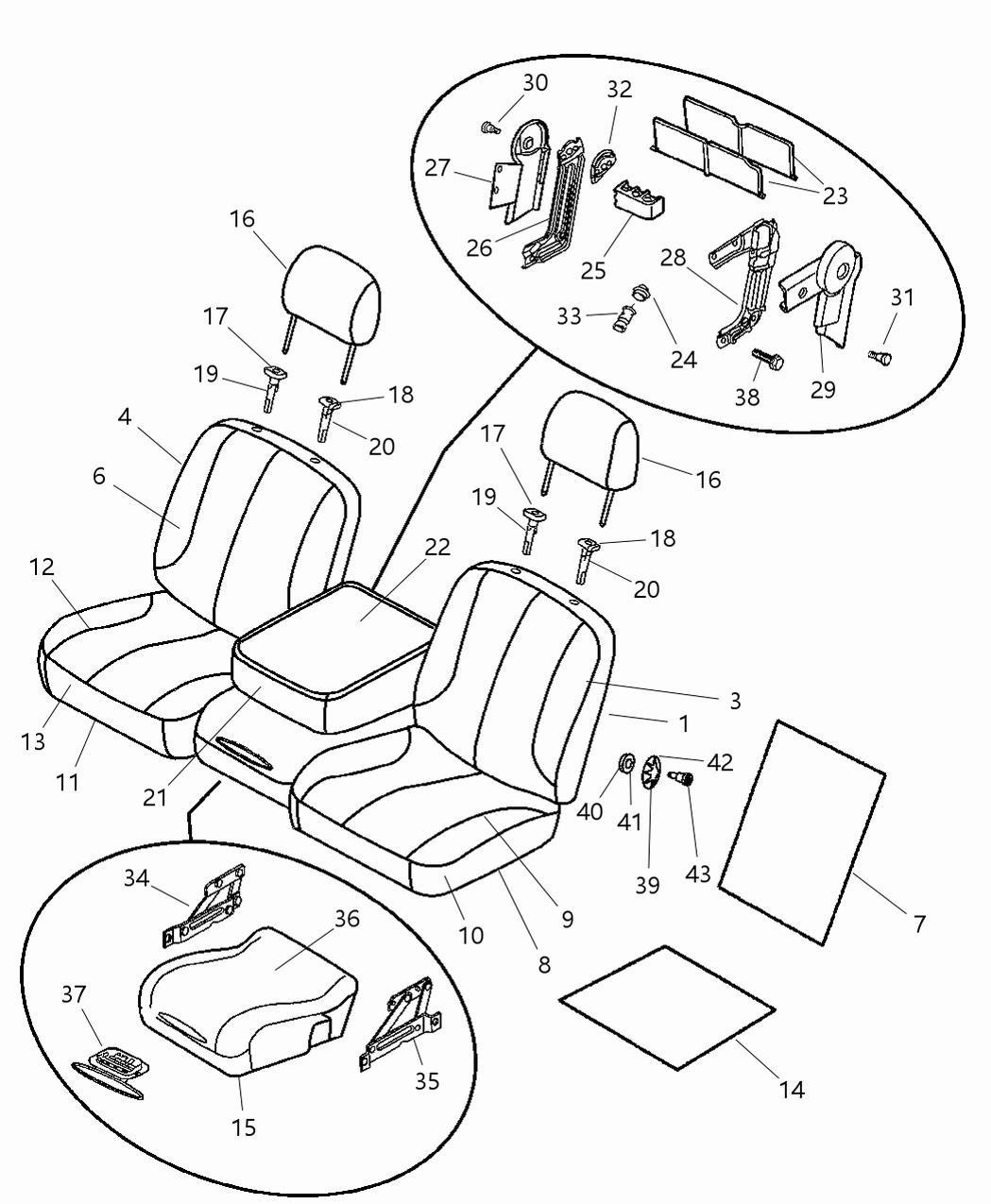 Mopar 68000273AA Bracket Recliner, With Sales Code [Xz9]
