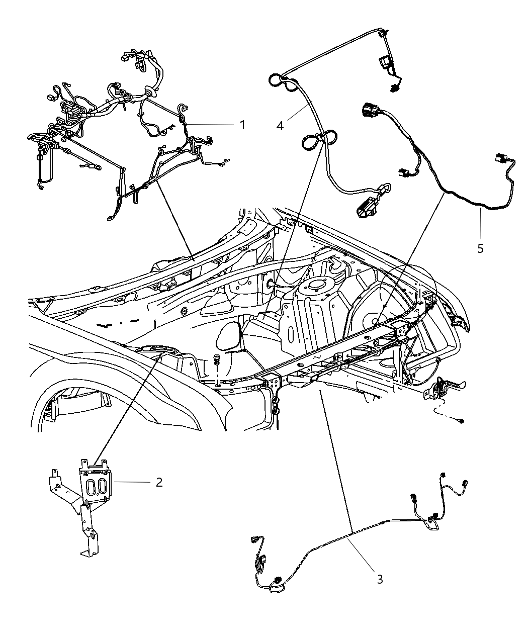Mopar 5035511AB Wiring Headlamp To Dash