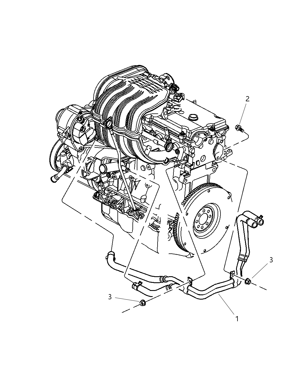 Mopar 55038330AE Hose Heater Supply
