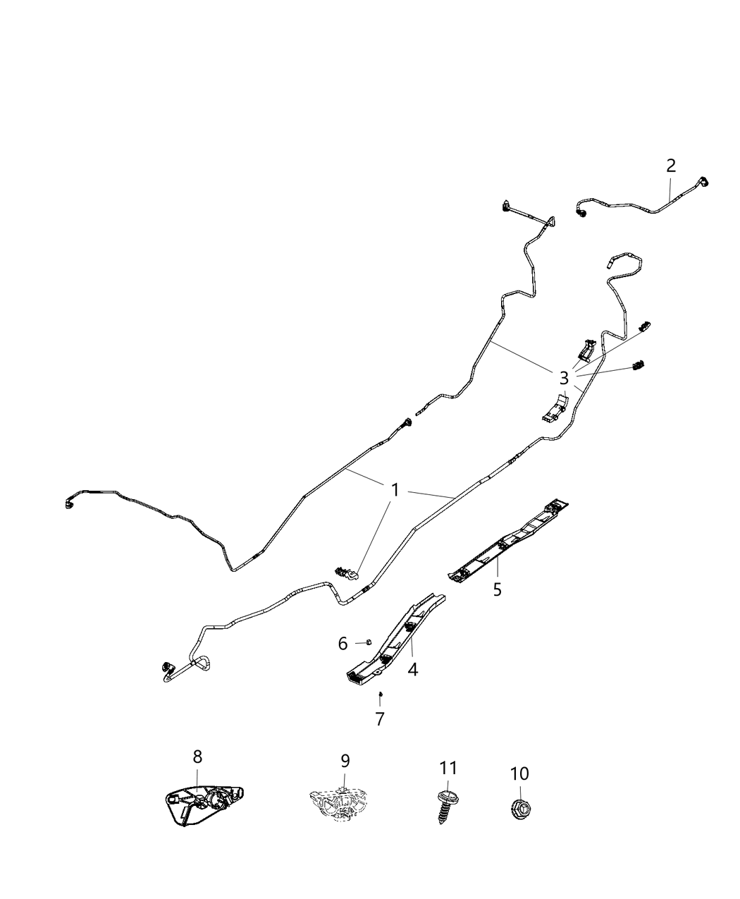 Mopar 68134717AA Clip Fuel Line