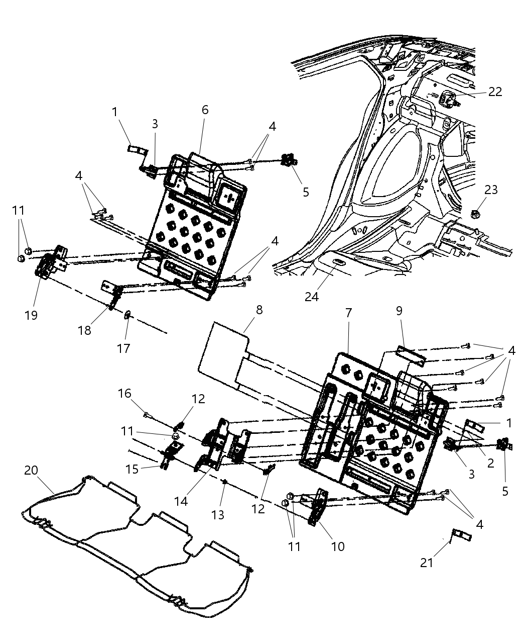 Mopar 1AN581DVAA Strap Release Strap