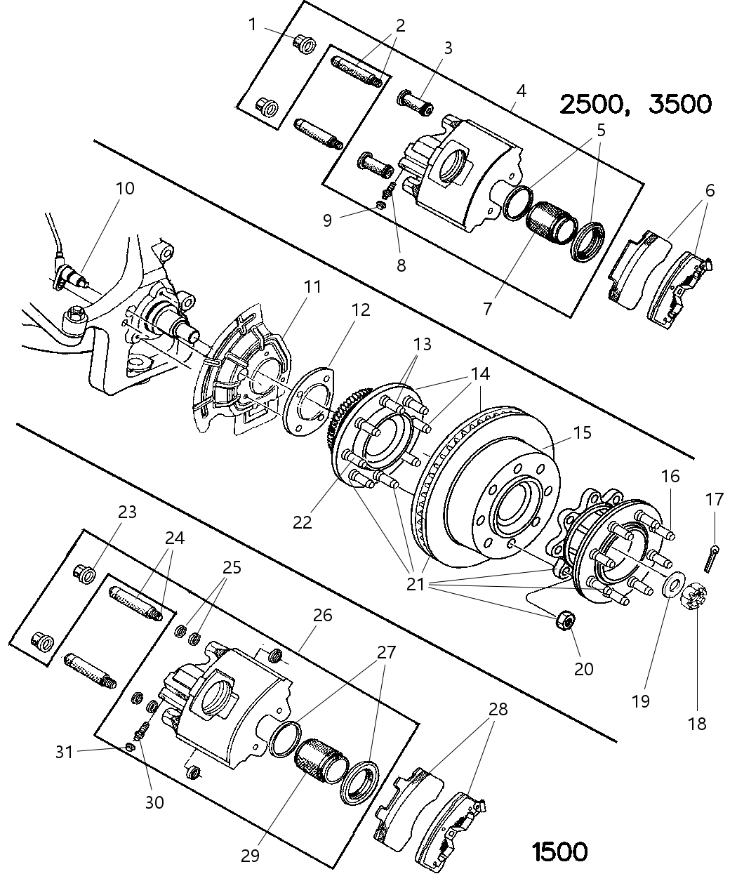 Mopar R4746367 Caliper Housing, Partial (W/Pistons, Boots And Seals)